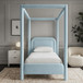 Salina - Linen Textured Fabric Upholstered Bed