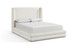 Chandra - Linen Textured Fabric Upholstered Bed