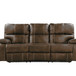 Reclining Sofa With USB Charging, Pocket Coil Seating, And Hidden Storage - Brown