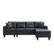 Modern Sectional Sofa Set With L Shape Chaise Lounge, Cup Holder, 4 Seat