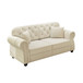Upholstered Chesterfield Sofa With Nailhead Trim And Rolled Armrests