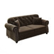 Upholstered Chesterfield Sofa With Nailhead Trim And Rolled Armrests