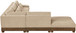 Turin - Chenille Fabric Upholstered Modular Sectional - Beige