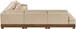 Turin - Chenille Fabric Upholstered Modular Sectional - Beige