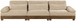 Turin - Chenille Fabric Upholstered Modular Sectional - Beige