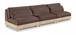 Turin - Chenille Fabric Upholstered Modular Sectional - Brown