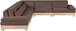 Turin - Chenille Fabric Upholstered Modular Sectional - Brown