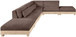 Turin - Chenille Fabric Upholstered Modular Sectional - Brown