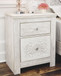 Paxberry - Two Drawer Night Stand - Whitewash