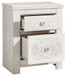 Paxberry - Two Drawer Night Stand - Whitewash