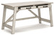 Carynhurst - Home Office Large Leg Desk - Whitewash