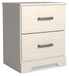 Stelsie - Two Drawer Night Stand - White