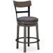 Caitbrook - UPH Swivel Barstool  - Gray