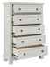 Robbinsdale - Five Drawer Chest - Antique White