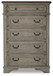Lodenbay - Five Drawer Chest - Antique Gray