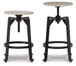 Karisslyn - Swivel Stool (Set of 2) - Whitewash / Black