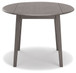 Shullden - Round Drm Drop Leaf Table - Gray