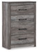 Bronyan - Four Drawer Chest - Dark Gray