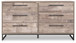 Neilsville - Six Drawer Dresser - Vinyl-Wrapped - Whitewash