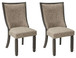 Tyler Creek - Dining UPH Side Chair (Set of 2) - Framed Back - Black / Grayish Brown