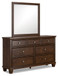 Danabrin - Dresser And Mirror - Brown