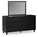 Danziar - Dresser And Mirror - Black
