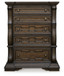 Maylee - Five Drawer Chest - Dark Brown