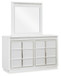 Chalanna - Dresser And Mirror - White