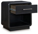 Rowanbeck - One Drawer Night Stand - Black