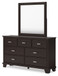 Covetown - Dresser And Mirror - Dark Brown
