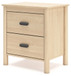 Cabinella - Two Drawer Night Stand - Tan