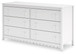 Hallityn - Six Drawer Dresser - White
