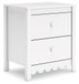 Hallityn - Two Drawer Night Stand - White