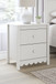 Hallityn - Two Drawer Night Stand - White