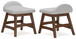 Lyncott - Home Office Desk Chair - Light Gray / Brown