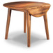 Berringer - Round DRM Drop Leaf Table - Rustic Brown