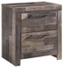 Derekson - Two Drawer Night Stand - Multi Gray