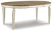 Realyn - Oval Dining Room Extension Table - Chipped White