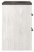 Gerridan - Two Drawer Night Stand - White / Gray