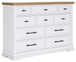 Ashbryn - Dresser - White / Natural