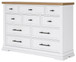 Ashbryn - Dresser - White / Natural