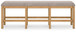 Havonplane - XL Counter Height Upholstered Dining Bench - Brown