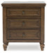 Sturlayne - Three Drawer Night Stand - Brown