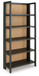 Abyard - Bookcase - Black / Natural