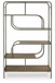 Jaddon - Bookcase - Brown / Antique Silver