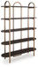 Brentmour - Bookcase - Brown / Gold Finish