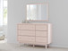 Wistenpine - Dresser And Mirror - Blush