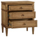 Sharlance - Three Drawer Night Stand - Brown