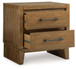 Sherbana - Two Drawer Night Stand - Light Brown