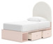 Wistenpine - Upholstered Panel Bed With Storage